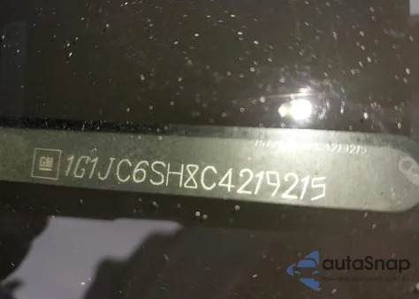 2012 Chevrolet Sonic 2Lt z USA, uszkodzony, nr VIN 1G1JC6SH8C4219215